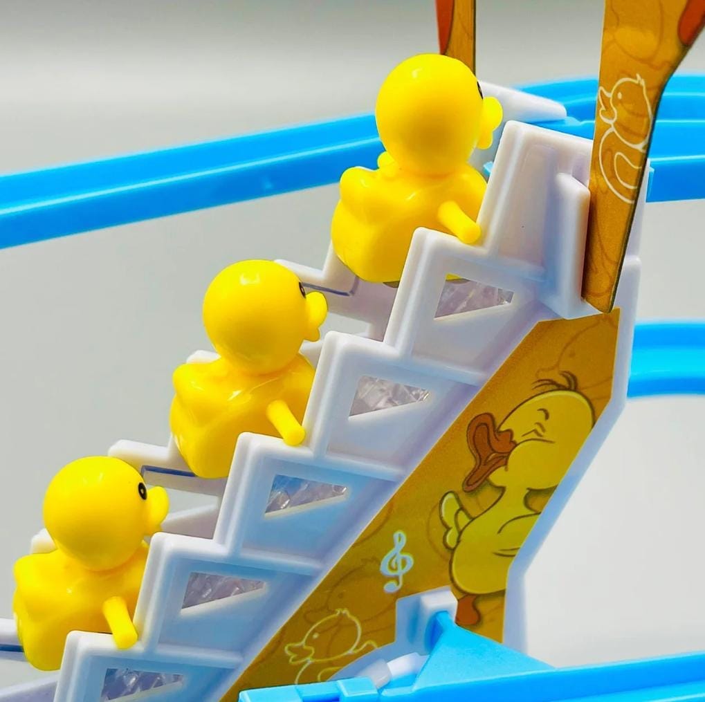 smart duck ladder climbing race set | duck climb stairs toy race track slide smart duck ladder climbing race set | duck climb stairs toy race track slide