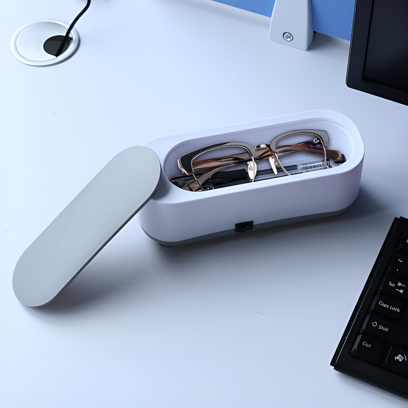 ultrasonic cleaner jewelry watch eye glasses ring makeup brush cleaning machine (random color) ultrasonic cleaner jewelry watch eye glasses ring makeup brush cleaning machine (random color)