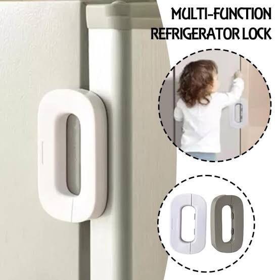 child safety refrigerator door lock ? no drill latch to prevent kids & pets access child safety refrigerator door lock ? no drill latch to prevent kids & pets access