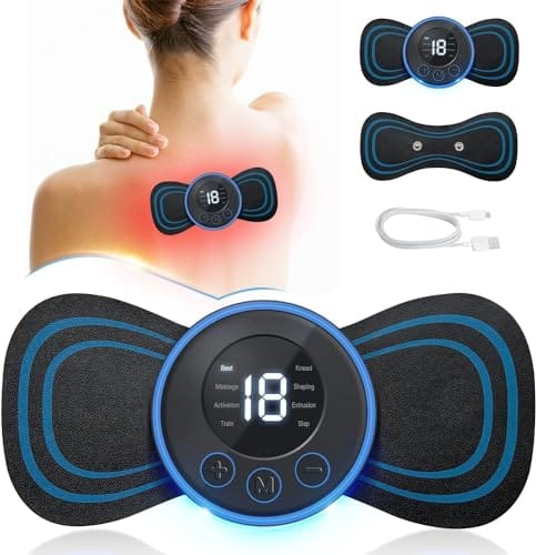 wireless ems mini body massager ? portable butterfly massager for blood circulation & pain relief wireless ems mini body massager ? portable butterfly massager for blood circulation & pain relief