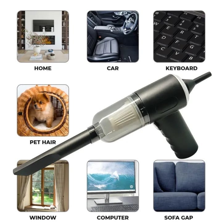 3 in 1 portable wireless vacuum cleaner ? high power suction, air pump & duster for home, car & laptop 3 in 1 portable wireless vacuum cleaner ? high power suction, air pump & duster for home, car & laptop