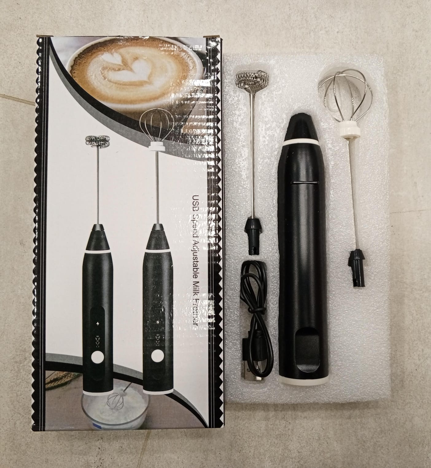 2 in 1 rechargeable milk frother wand ? powerful handheld whisk & drink mixer for coffee, latte, cappuccino, hot chocolate & beverages (black) 2 in 1 rechargeable milk frother wand ? powerful handheld whisk & drink mixer for coffee, latte, cappuccino, hot chocolate & beverages (black)