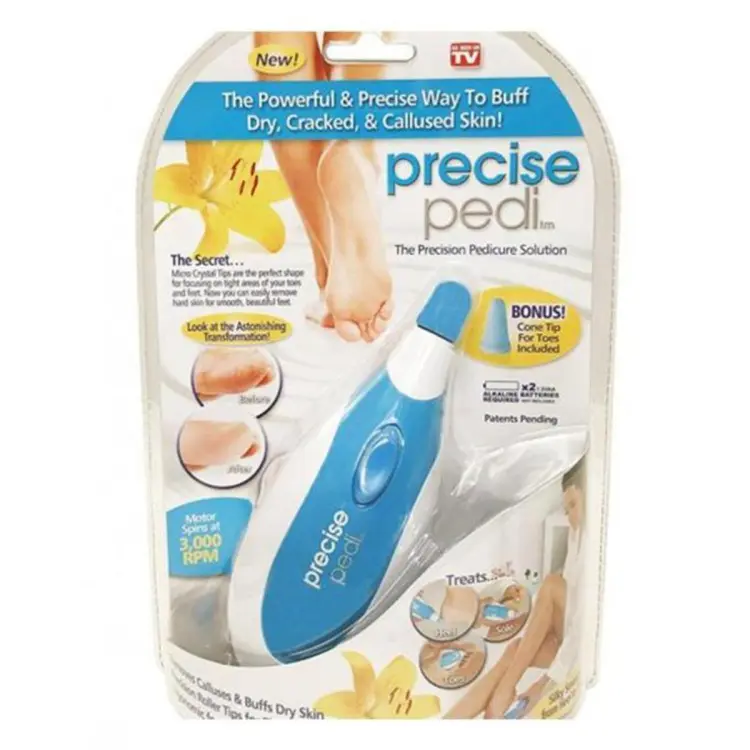 precise pedi electric callus remover foot file, cordless (cell operated) precise pedi electric callus remover foot file, cordless (cell operated)