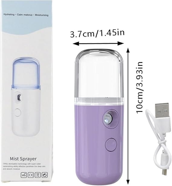 nano facial mist sprayer, 30ml handy atomization machine face moisturizing hydration usb charging (random color) nano facial mist sprayer, 30ml handy atomization machine face moisturizing hydration usb charging (random color)
