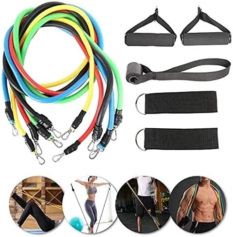 high quality portable resistance bands with handles, resistance tubes & workout bands exercise band elastic pull rope 11 pcs set high quality portable resistance bands with handles, resistance tubes & workout bands exercise band elastic pull rope 11 pcs set