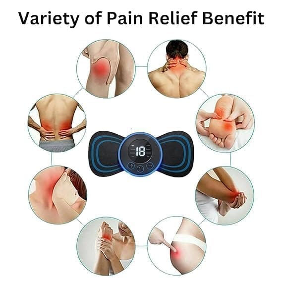 wireless ems mini body massager ? portable butterfly massager for blood circulation & pain relief wireless ems mini body massager ? portable butterfly massager for blood circulation & pain relief