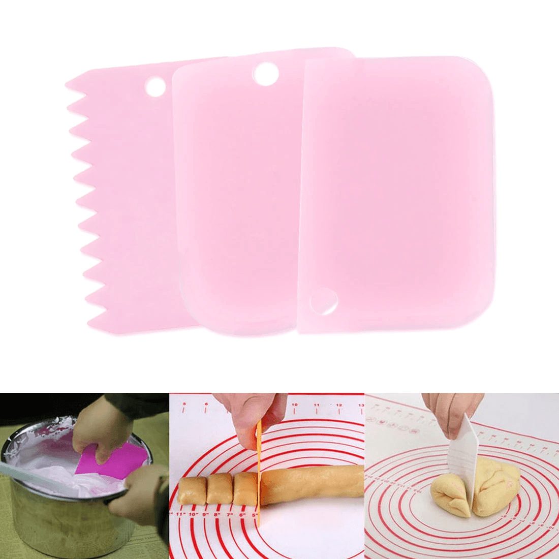 3pcs/set diy cake cream scraper set cake decorating tools multifunctional irregular teeth edge kitchen baking tool(pack of 3) 3pcs/set diy cake cream scraper set cake decorating tools multifunctional irregular teeth edge kitchen baking tool(pack of 3)