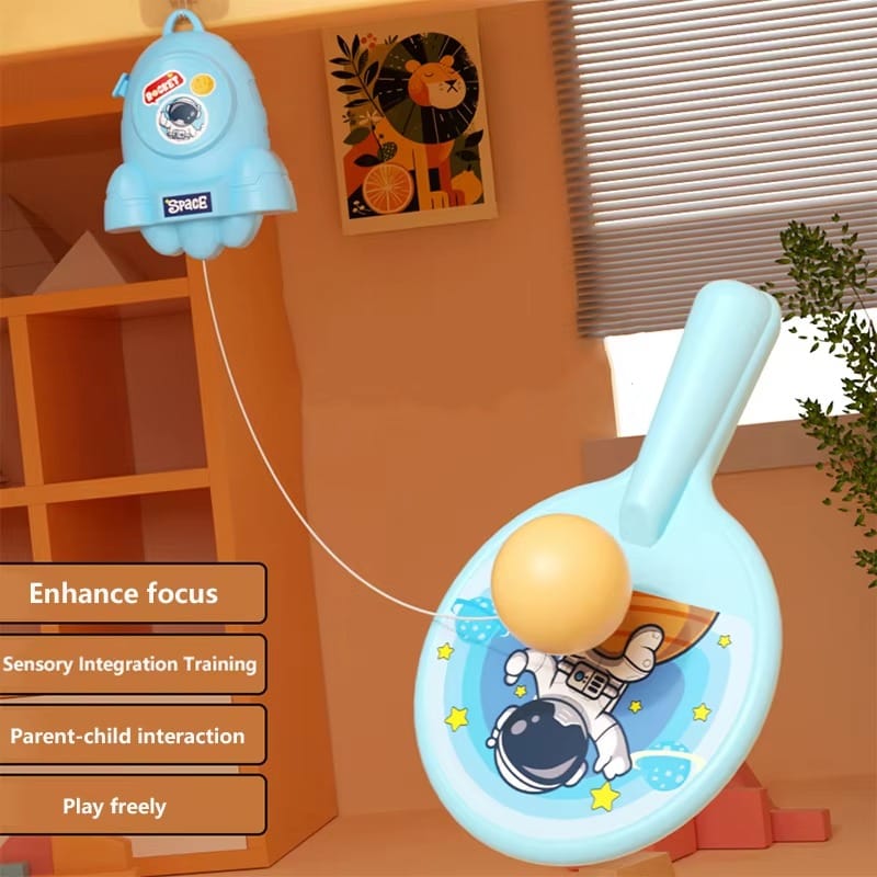 hanging ping pong game set with 2 rackets and practice ball. fun self training kit for kids and adults, perfect for parent child interaction. (random color) hanging ping pong game set with 2 rackets and practice ball. fun self training kit for kids and adults, perfect for parent child interaction. (random color)