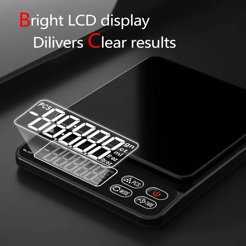 precise escort digital kitchen scale with lcd display gl 01 precise escort digital kitchen scale with lcd display gl 01