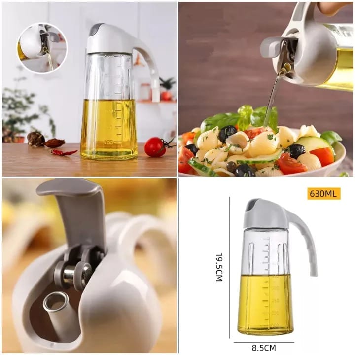 glass oil bottle & dispenser jug dual purpose oil dispenser for pouring and spraying, high pressure sprayer for even oil distribution 450ml (random color) glass oil bottle & dispenser jug dual purpose oil dispenser for pouring and spraying, high pressure sprayer for even oil distribution 450ml (random color)