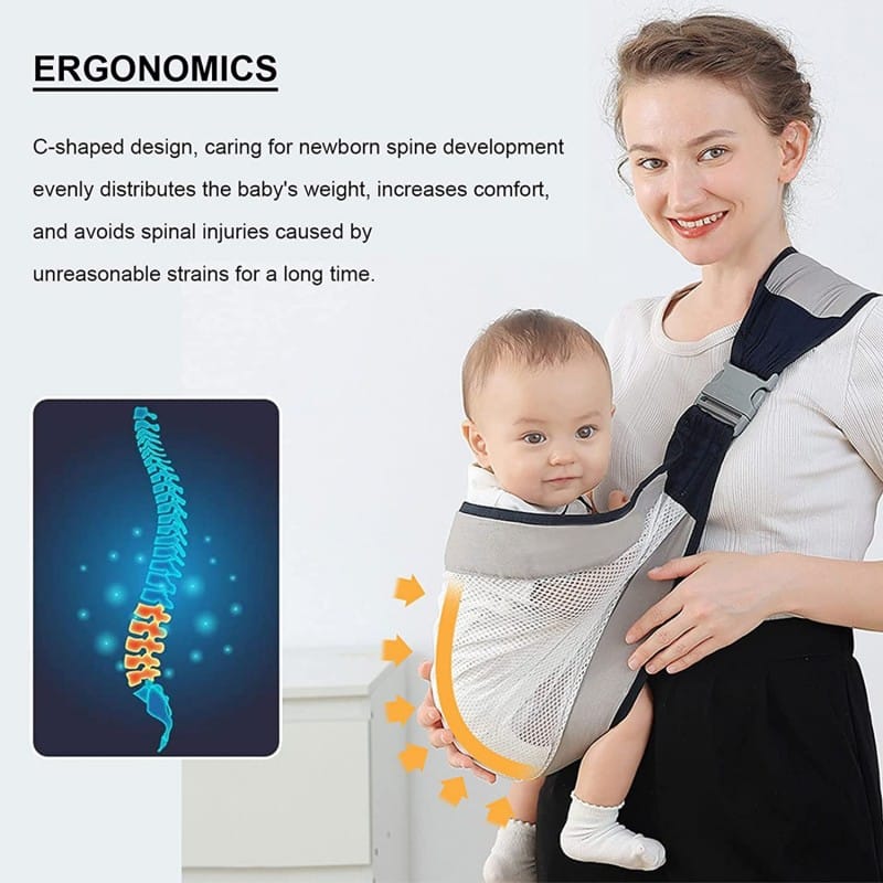 baby carrier, ergonomic baby strap one shoulder labor saving polyester baby half wrapped sling (random color) baby carrier, ergonomic baby strap one shoulder labor saving polyester baby half wrapped sling (random color)