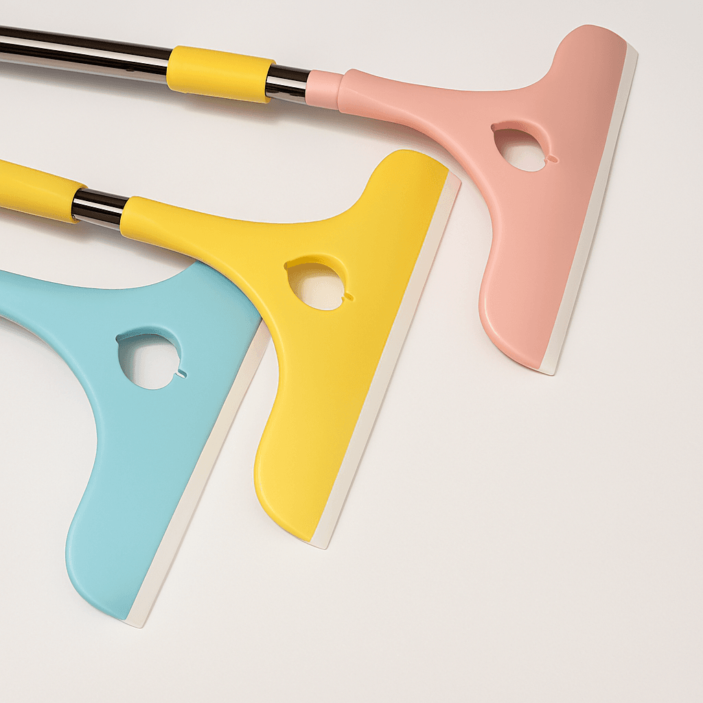 stainless steel glass wiper with retractable handle ? window & glass cleaning scraper (random color) stainless steel glass wiper with retractable handle ? window & glass cleaning scraper (random color)