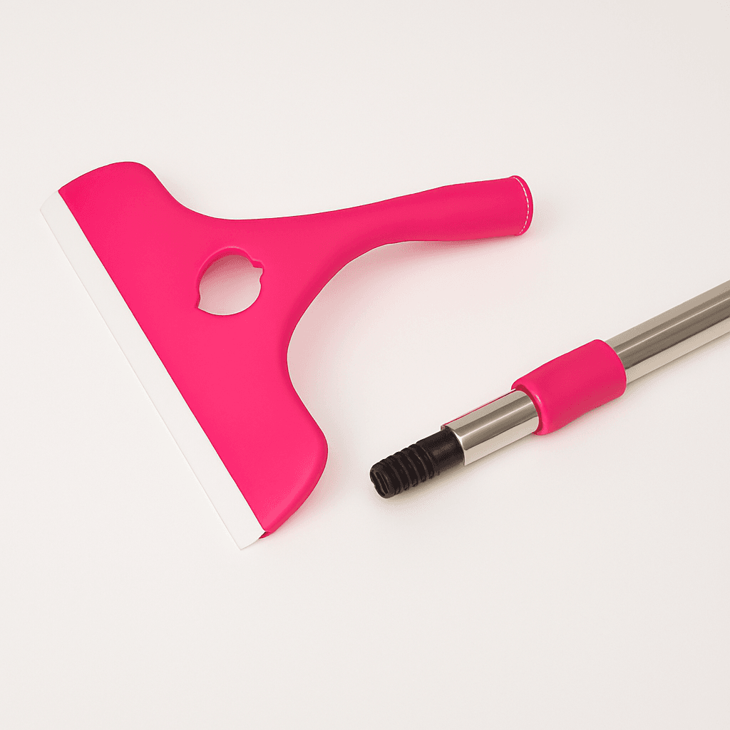 stainless steel glass wiper with retractable handle ? window & glass cleaning scraper (random color) stainless steel glass wiper with retractable handle ? window & glass cleaning scraper (random color)