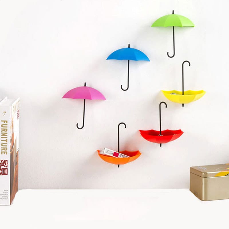 (nw000239) pack of 3 umbrella hooks | key jewelry glasses etc holder (random color) (nw000239) pack of 3 umbrella hooks | key jewelry glasses etc holder (random color)