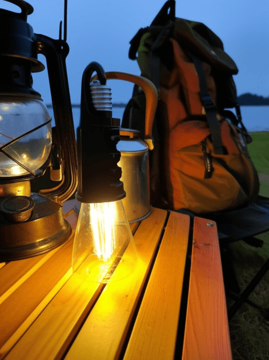 camping rechargeable led bulb with type c charging cable | portable hanging light for outdoor adventures, hiking, emergency & tent lighting | long lasting battery, bright illumination & compact design camping rechargeable led bulb with type c charging cable | portable hanging light for outdoor adventures, hiking, emergency & tent lighting | long lasting battery, bright illumination & compact design