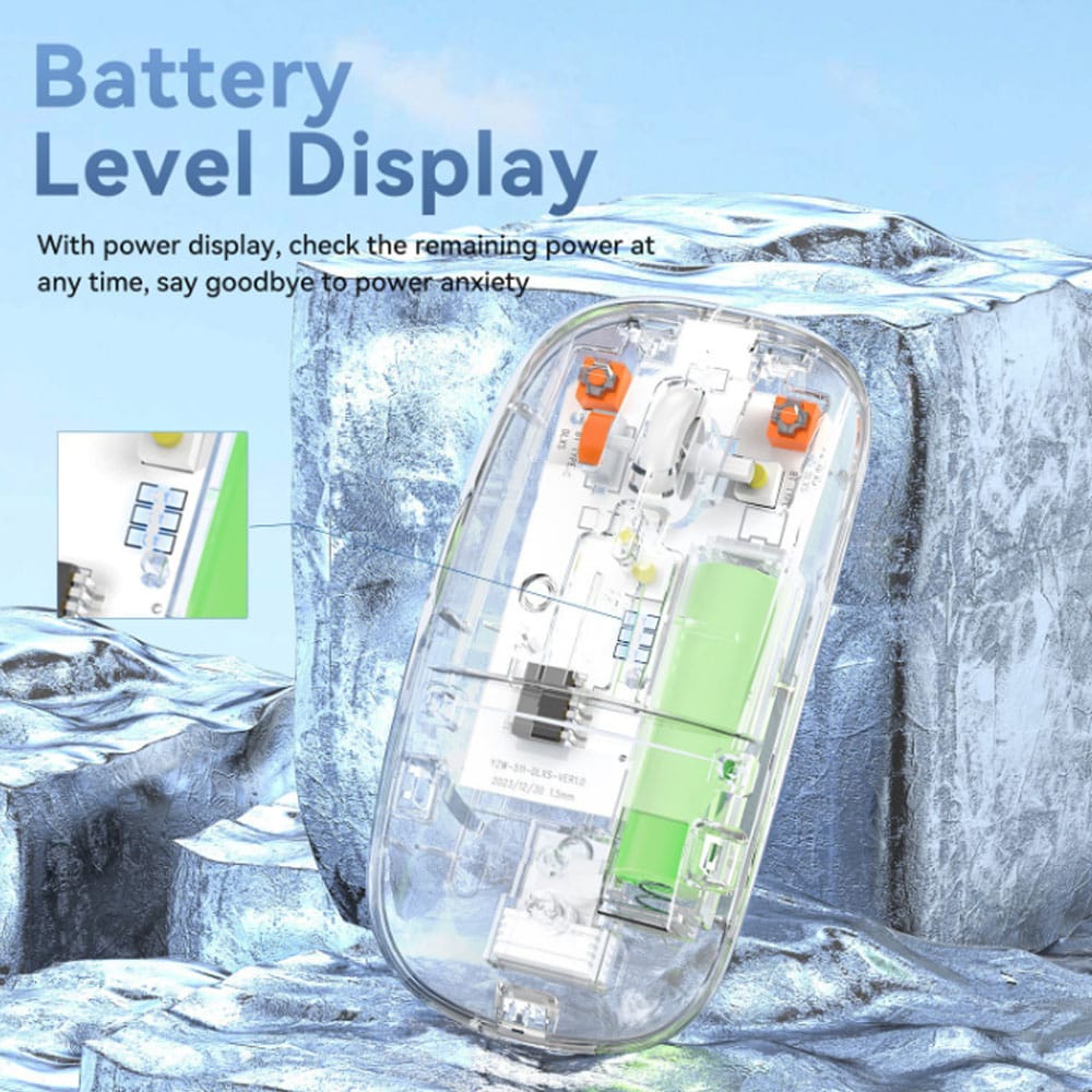 rgb wireless transparent mouse dual mode rechargeable mouse with led lights rgb wireless transparent mouse dual mode rechargeable mouse with led lights