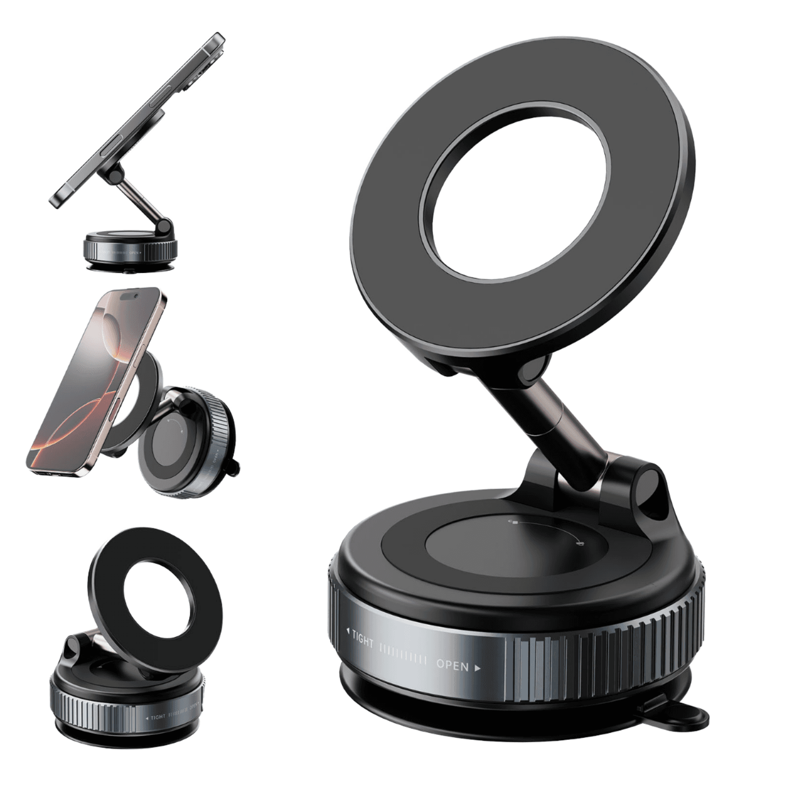 adjustable mobile suction holder ? strong grip phone mount for car, desk, kitchen & bedside use adjustable mobile suction holder ? strong grip phone mount for car, desk, kitchen & bedside use