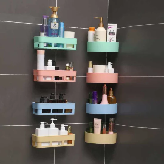 deal of 2 bathroom shelf ,1 pce bathroom shelf ,1 pce bathroom corner triangle rack (random color) deal of 2 bathroom shelf ,1 pce bathroom shelf ,1 pce bathroom corner triangle rack (random color)