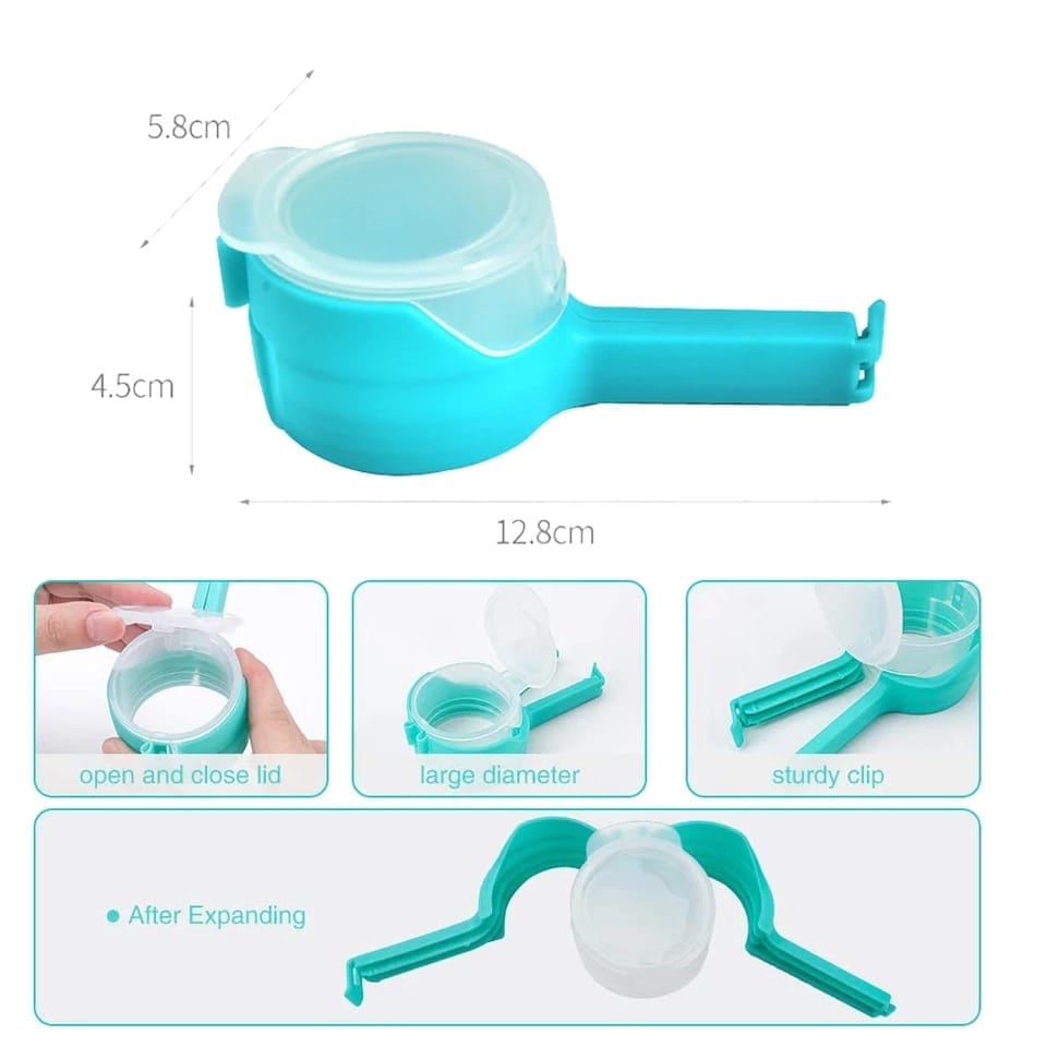 food sealing clip with discharge nozzle plastic bag moisture sealing clamp food saver kitchen snack tool (random color) food sealing clip with discharge nozzle plastic bag moisture sealing clamp food saver kitchen snack tool (random color)