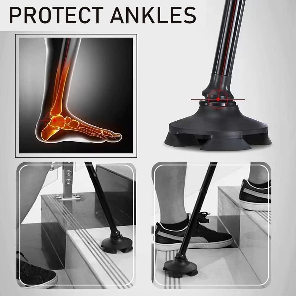 portable folding walking stick with led light & aluminium handle for adults or old peoples black portable folding walking stick with led light & aluminium handle for adults or old peoples black