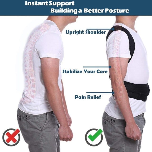 adjustable back posture corrector for men & women ? comfortable and breathable support brace adjustable back posture corrector for men & women ? comfortable and breathable support brace