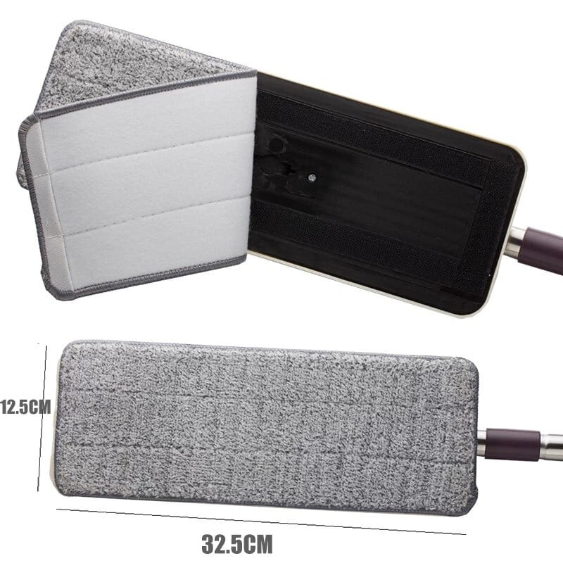 pack of 2 washable durable replacement microfiber pads dust push mop cloth for flat squeeze mop 33x12cm pack of 2 washable durable replacement microfiber pads dust push mop cloth for flat squeeze mop 33x12cm