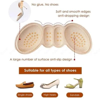 6 pcs women insoles for shoes high heel pad (random color) 6 pcs women insoles for shoes high heel pad (random color)