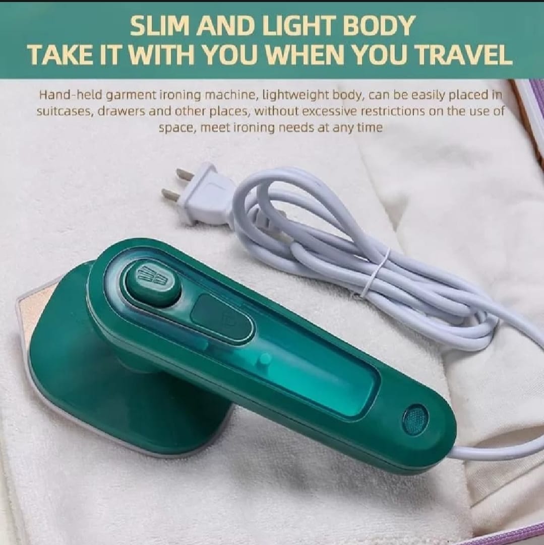 portable mini electric steam iron ? handheld garment steamer for clothes | 40w ceramic soleplate, travel friendly, 80ml water tank portable mini electric steam iron ? handheld garment steamer for clothes | 40w ceramic soleplate, travel friendly, 80ml water tank