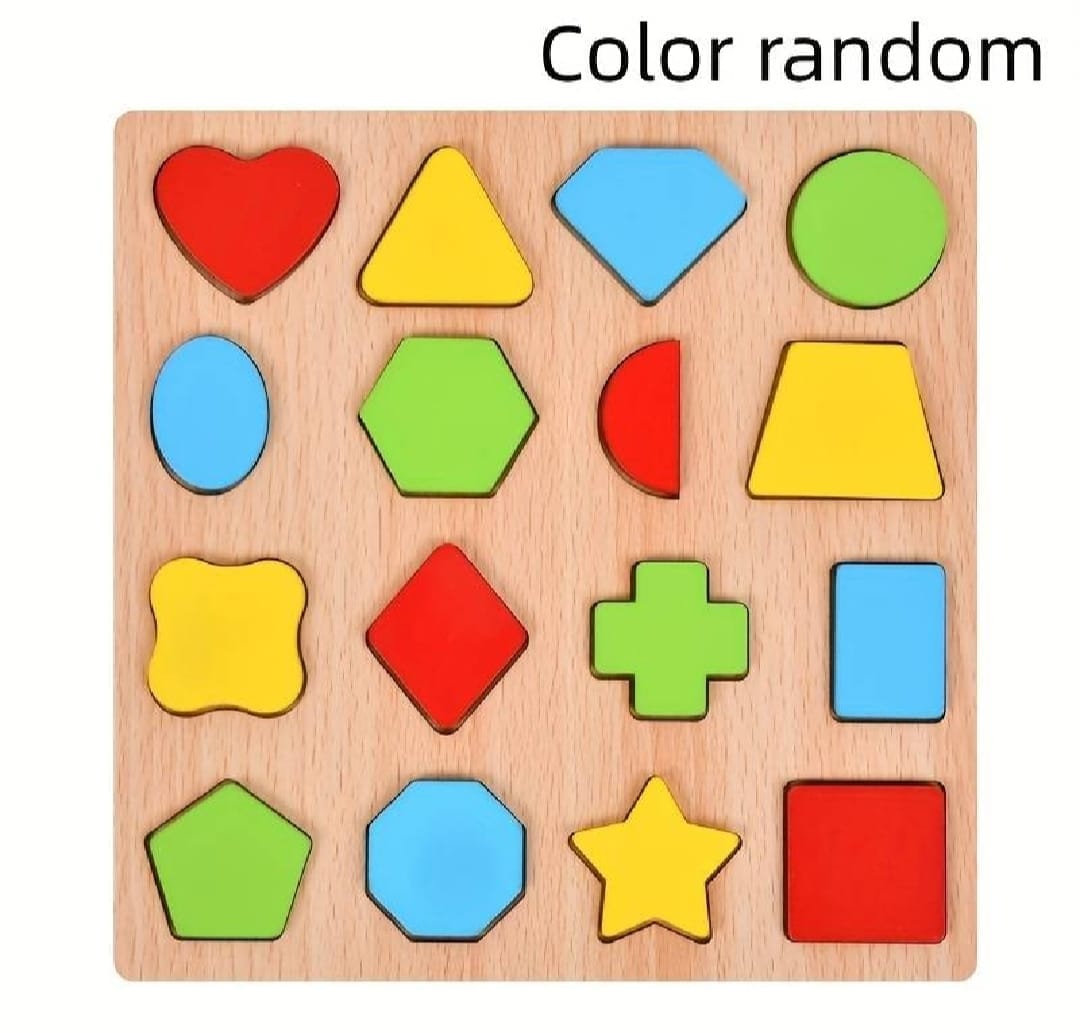 colorful geometric shapes wooden cognitive board puzzle ? educational learning toy for kids (1?3 years, safe & durable) colorful geometric shapes wooden cognitive board puzzle ? educational learning toy for kids (1?3 years, safe & durable)
