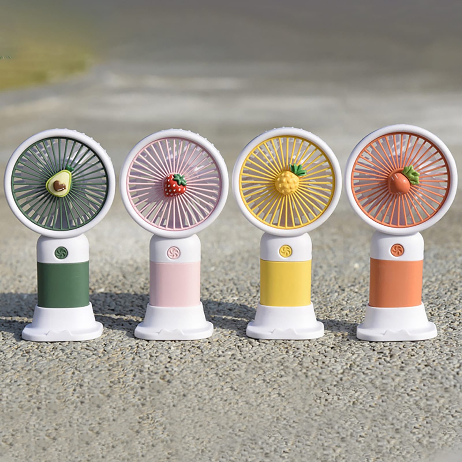 mini fan multifunctional cool summer fruit cartoon handheld mini fan (random color) mini fan multifunctional cool summer fruit cartoon handheld mini fan (random color)