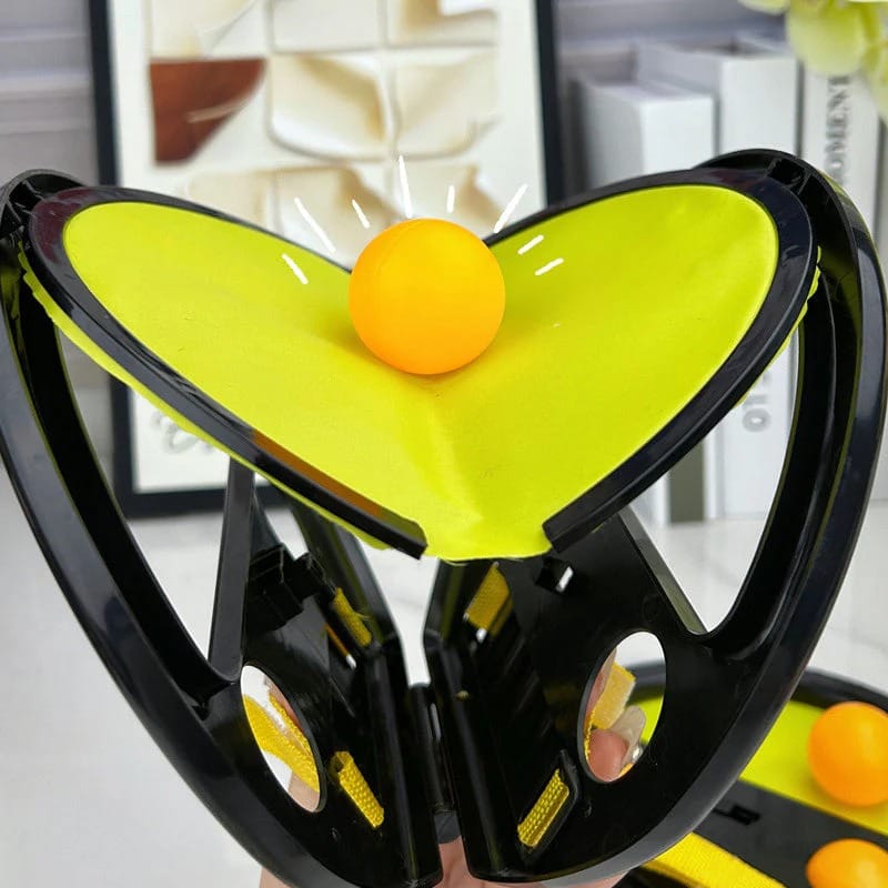 double player ball catch toy ? interactive parent child toss & catch game set with 1 racket & 2 balls | fun indoor outdoor educational toy for kids double player ball catch toy ? interactive parent child toss & catch game set with 1 racket & 2 balls | fun indoor outdoor educational toy for kids