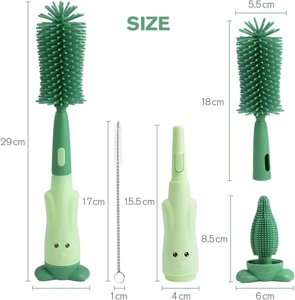3 in 1 silicone baby bottle cleaning brush set ? pacifier, straw, and bottle scrubber 3 in 1 silicone baby bottle cleaning brush set ? pacifier, straw, and bottle scrubber