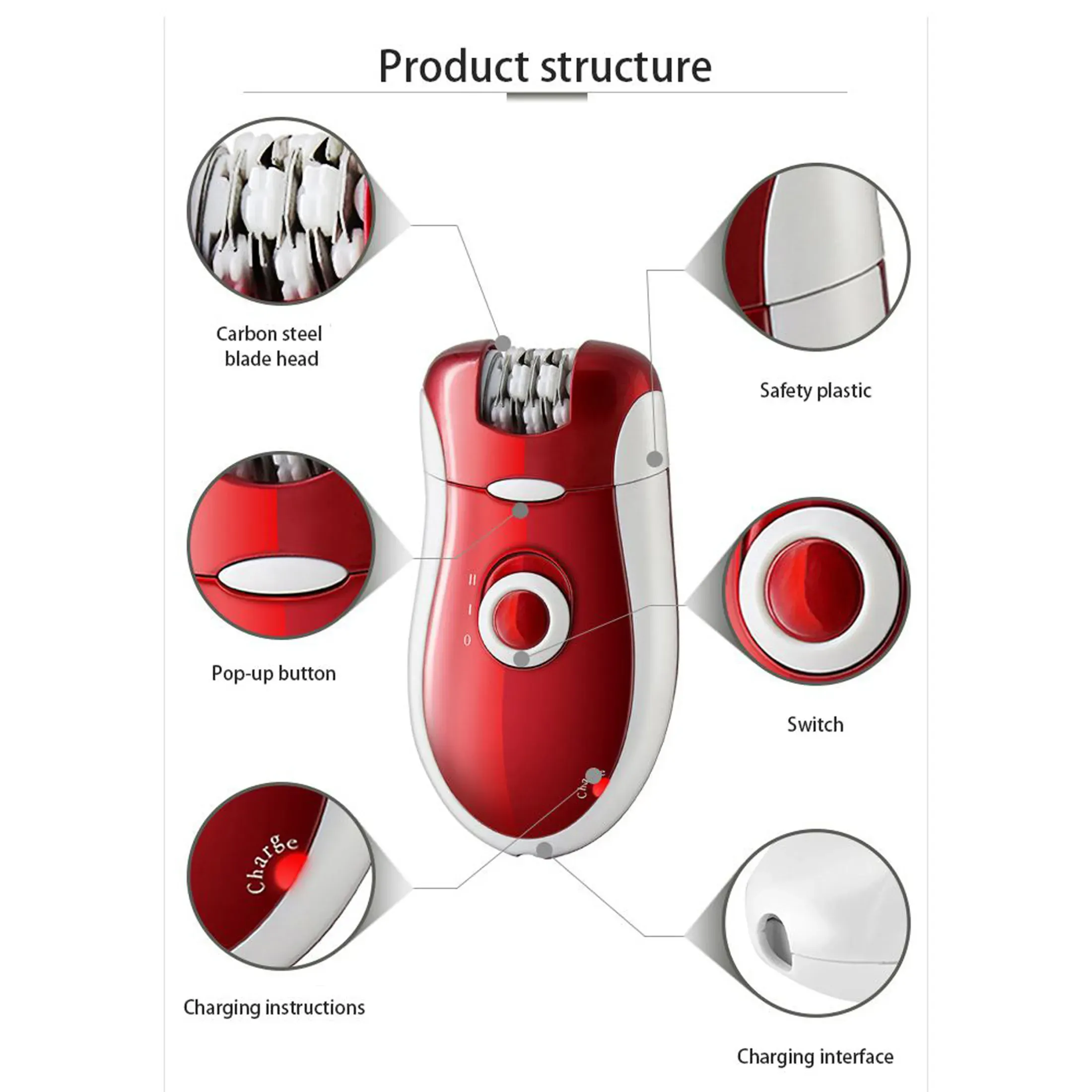 kemei km 3068 rechargeable 3 in 1 epilator hair removal device for women ? electric shaver & trimmer set with multiple heads, smooth skin care tool for face, arms, legs & sensitive areas kemei km 3068 rechargeable 3 in 1 epilator hair removal device for women ? electric shaver & trimmer set with multiple heads, smooth skin care tool for face, arms, legs & sensitive areas