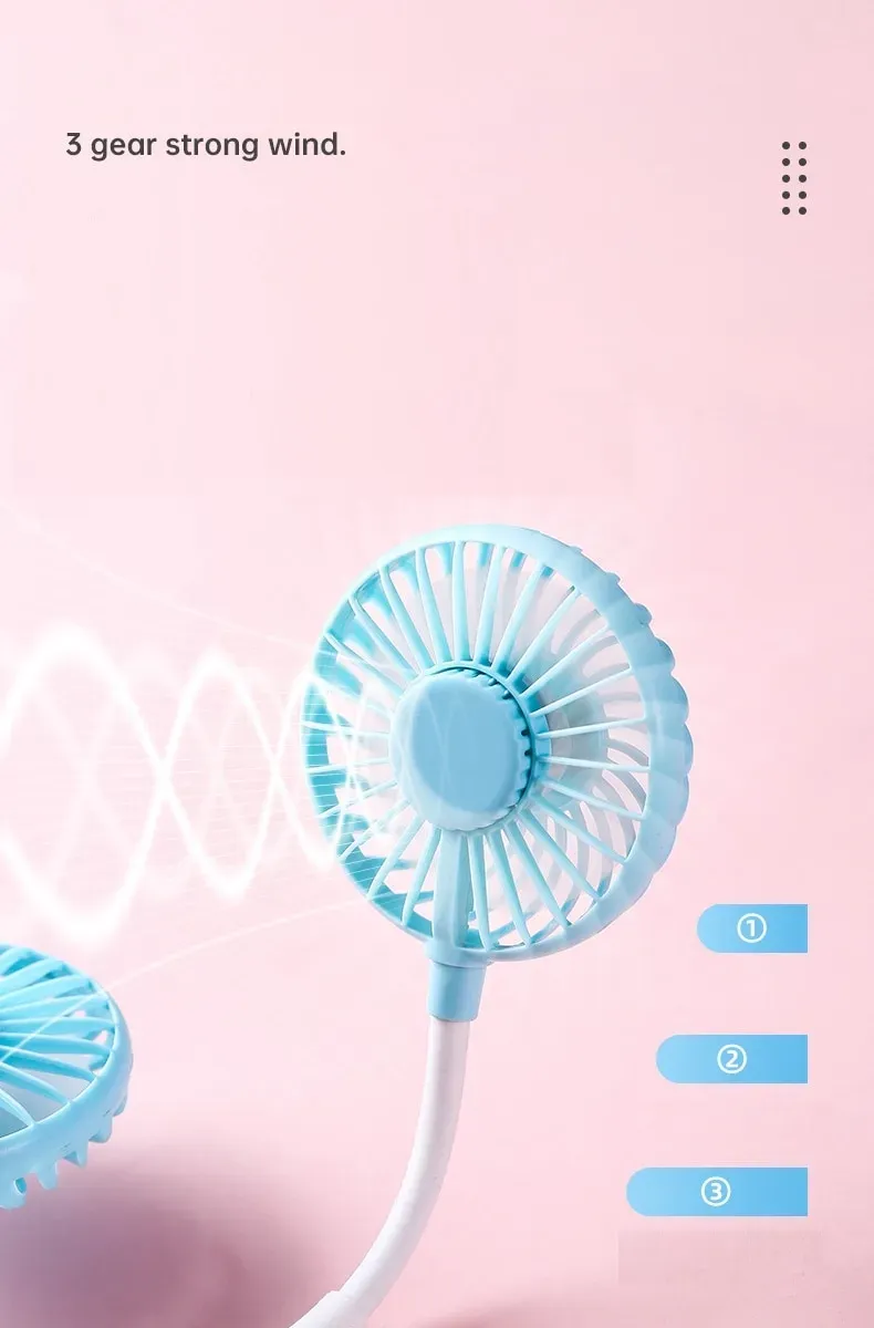 sports summer neck fanusb rechargeable (random color) sports summer neck fanusb rechargeable (random color)