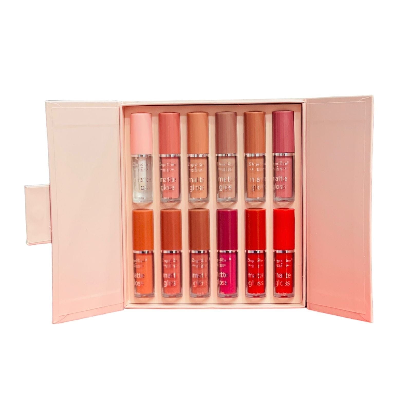 mocallure 12 piece high pigment lip gloss set | rich & vibrant shades ? pink, red, peach, nude & maroon | smooth liquid texture, long lasting shine for any occasion mocallure 12 piece high pigment lip gloss set | rich & vibrant shades ? pink, red, peach, nude & maroon | smooth liquid texture, long lasting shine for any occasion