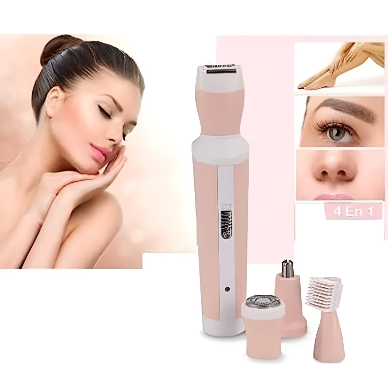 kemei 4 in 1 rechargeable hair remover shaver ladies epilator km 3024 (random color) kemei 4 in 1 rechargeable hair remover shaver ladies epilator km 3024 (random color)