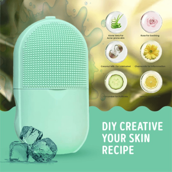 combo deal | ice roller facial massage | silicone cleansing ice lattice + silicone face mask brush applicator (random color) combo deal | ice roller facial massage | silicone cleansing ice lattice + silicone face mask brush applicator (random color)